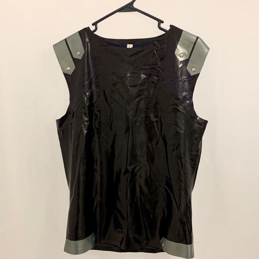 Savage Wear Sparta Latex Tank Black/Navy/Lt. Blue